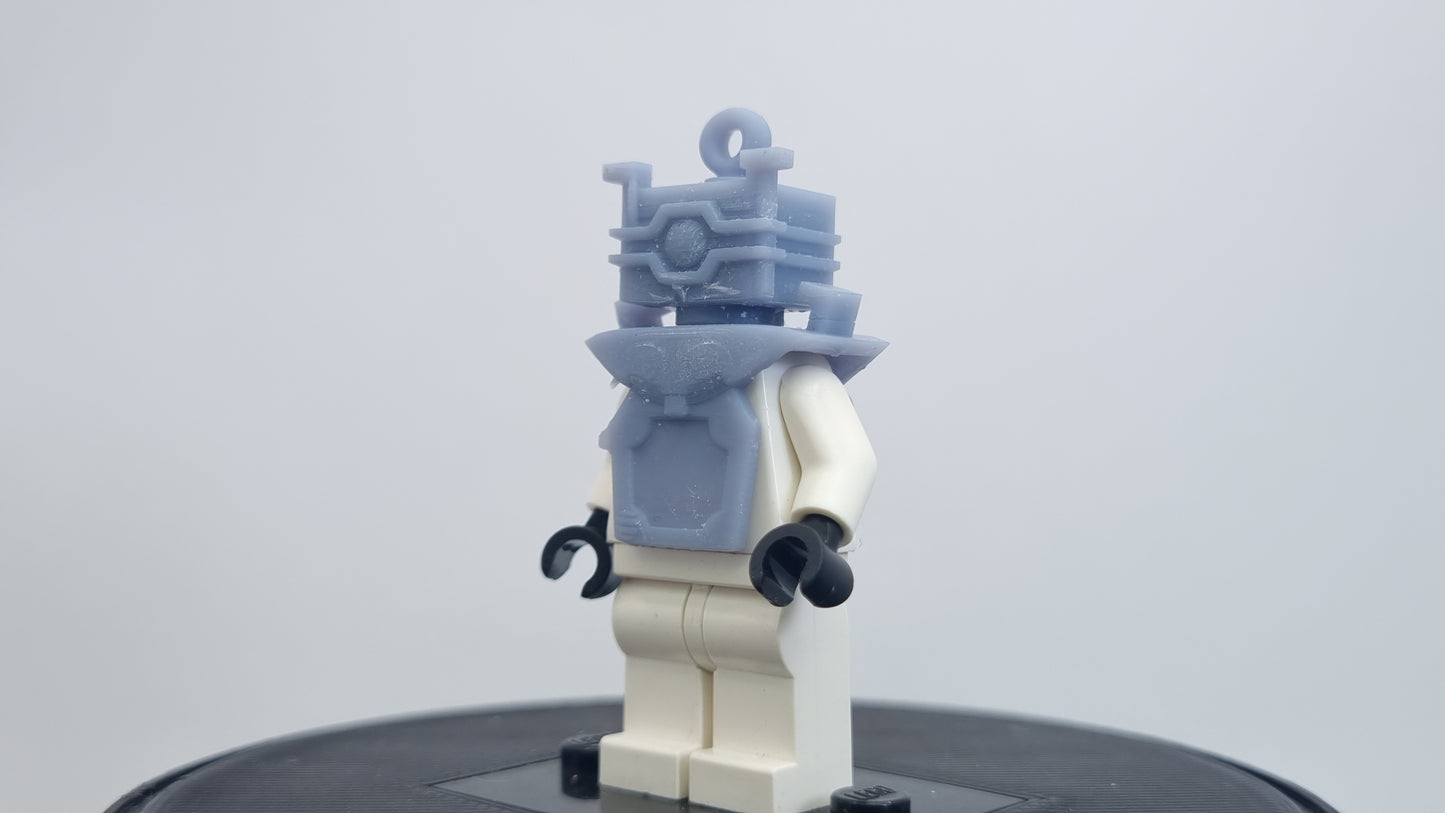 Building toy custom 3D printed super hero villain with tv on his belly!