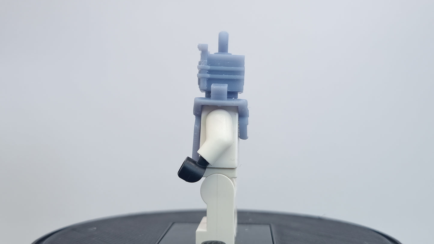 Building toy custom 3D printed super hero villain with tv on his belly!