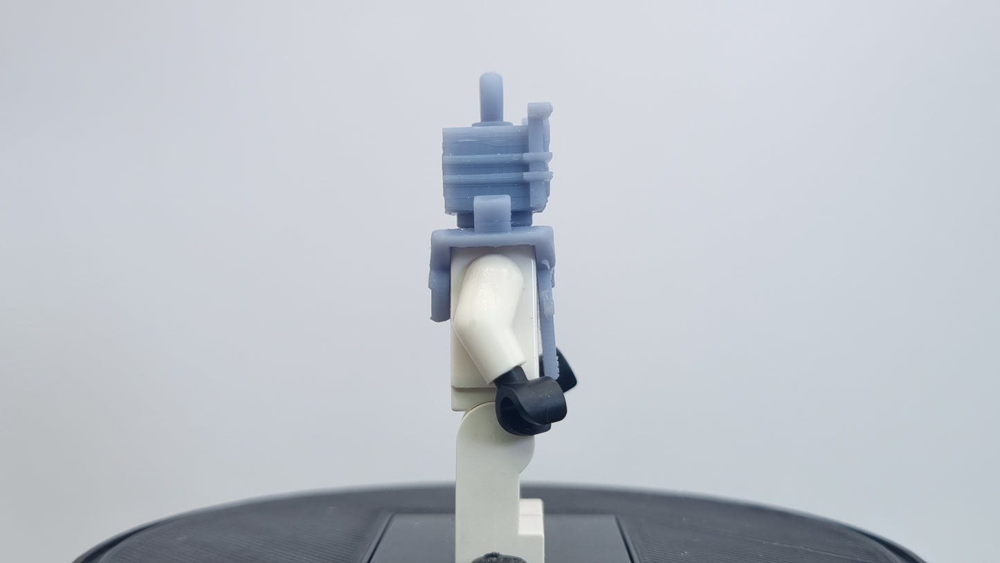Building toy custom 3D printed super hero villain with tv on his belly!