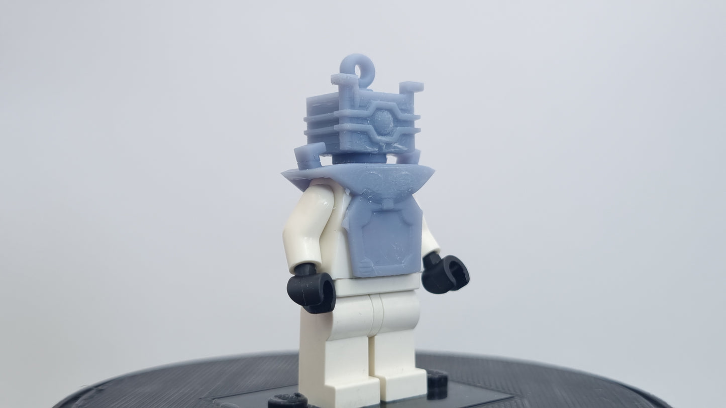 Building toy custom 3D printed super hero villain with tv on his belly!