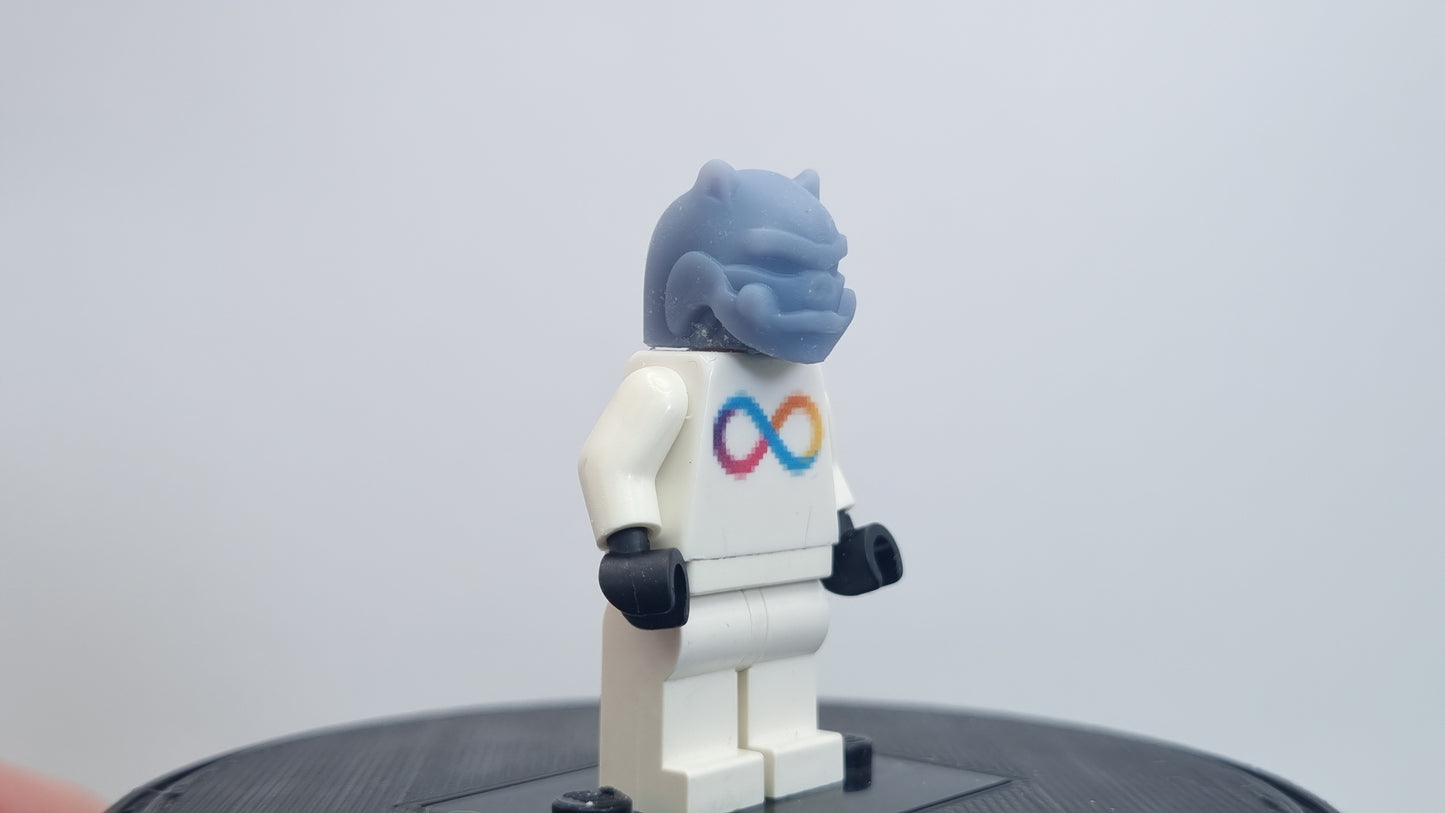 Building toy custom 3D printed super hero green ring wearing alien!