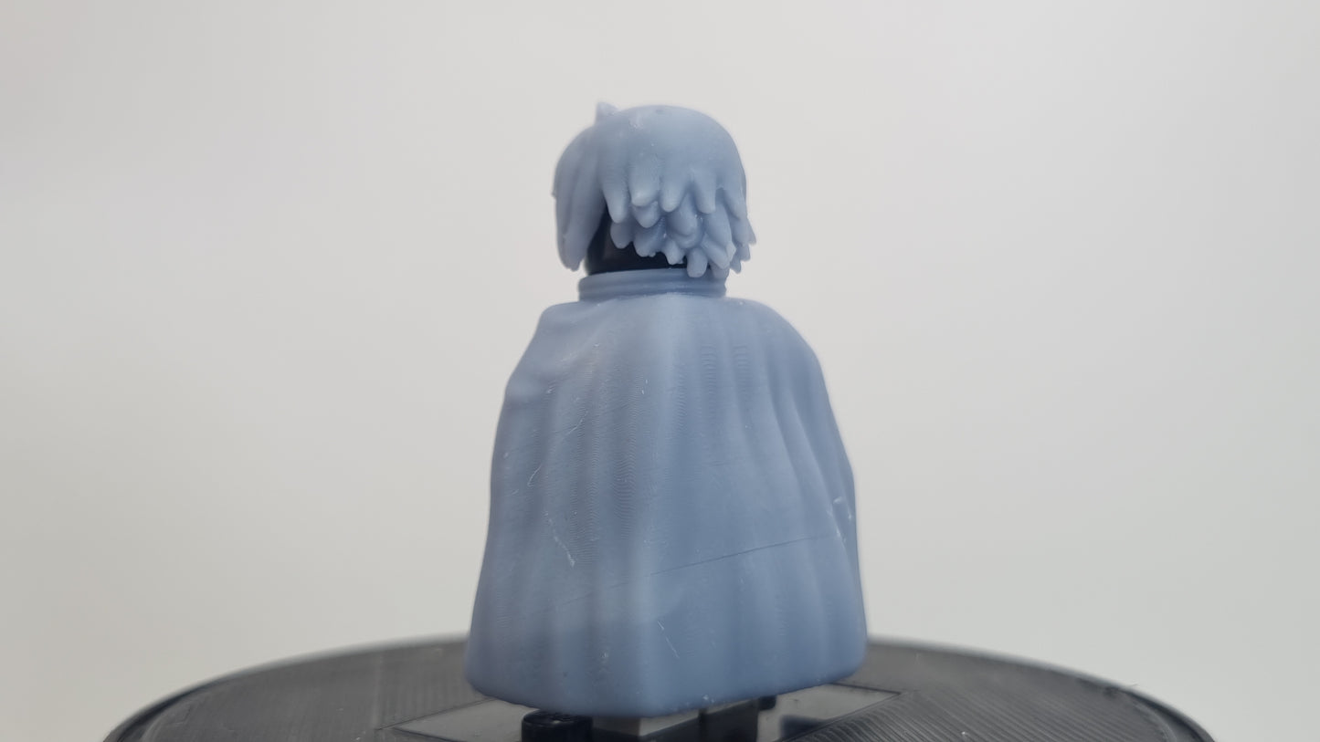 Building toy custom 3D printed ninja with open cloak!