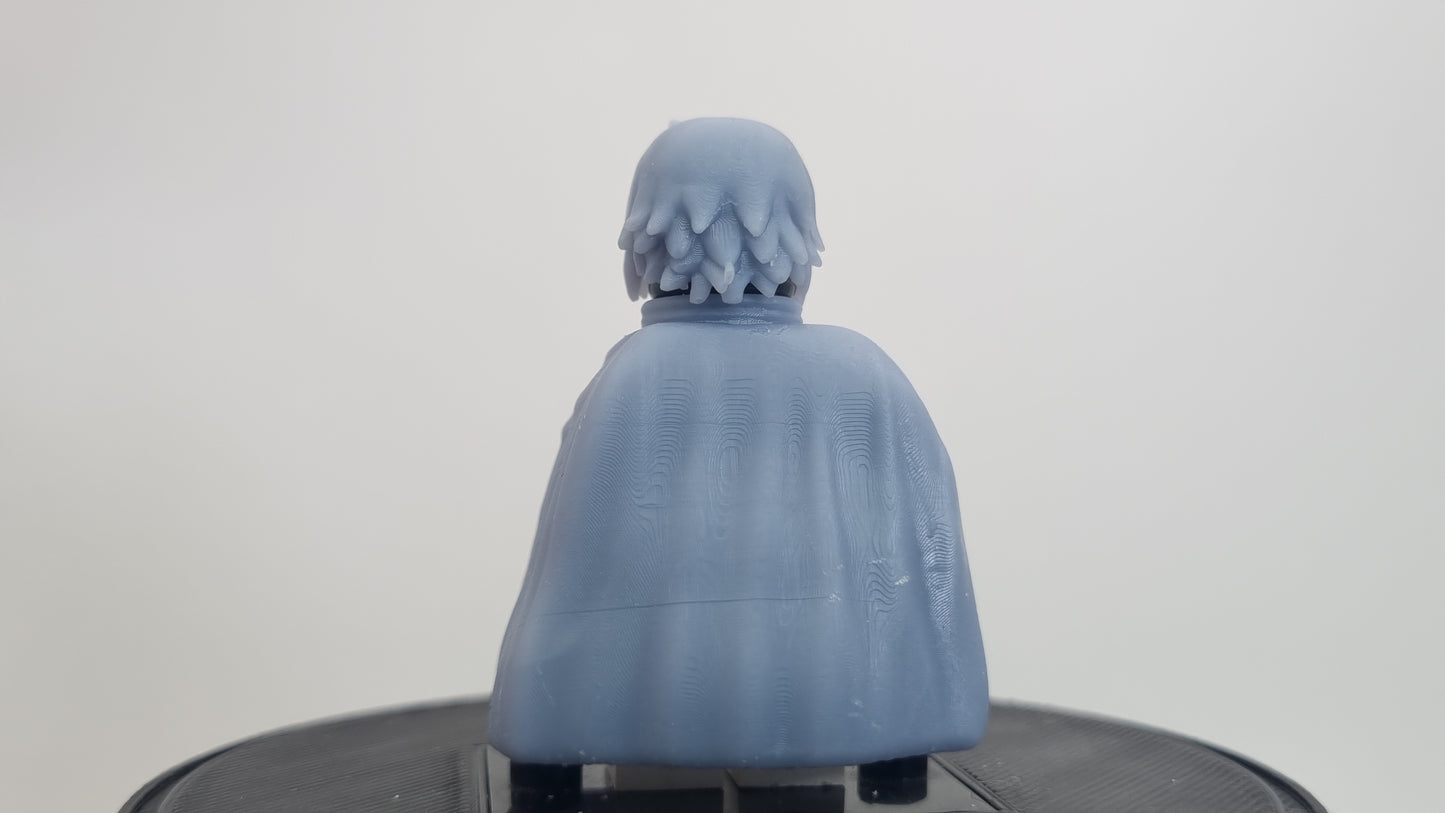 Building toy custom 3D printed ninja with open cloak!