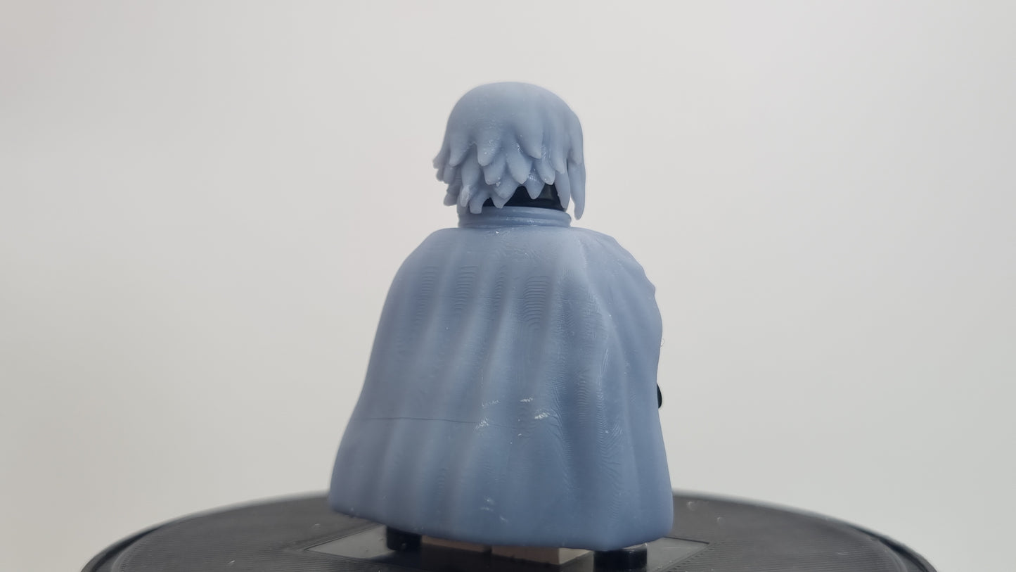 Building toy custom 3D printed ninja with open cloak!