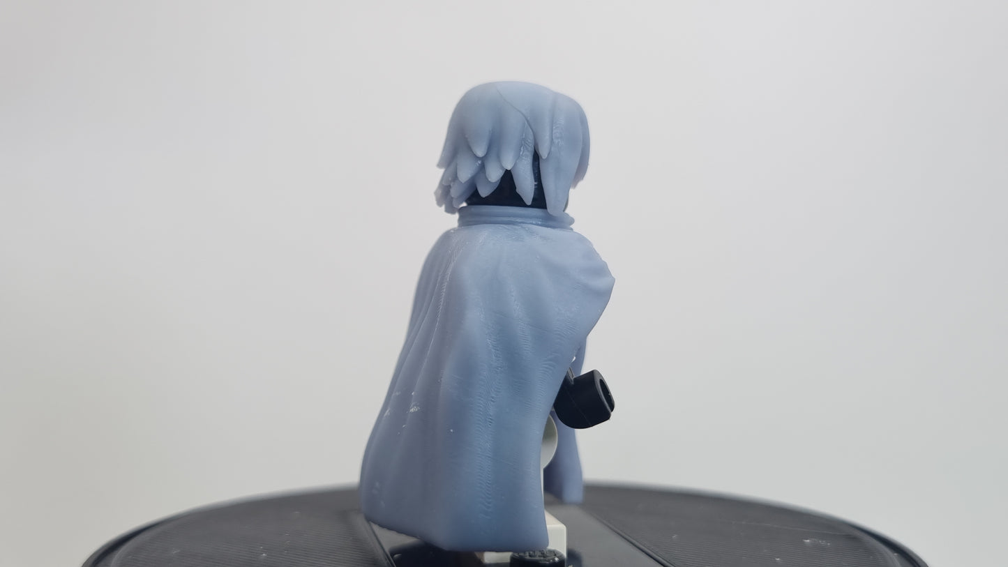 Building toy custom 3D printed ninja with open cloak!