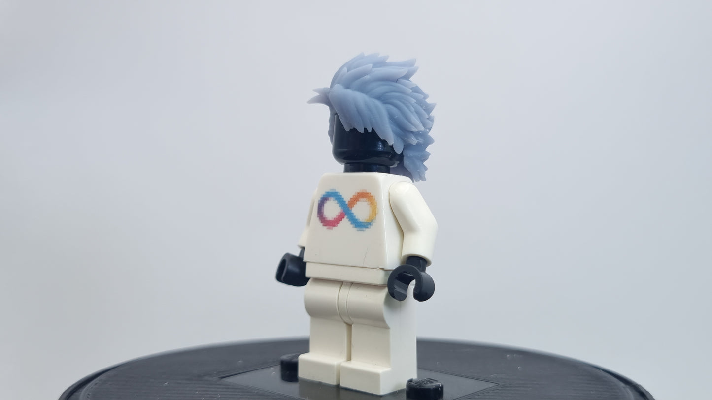 Building toy custom 3D printed soul fighter snow white hair!
