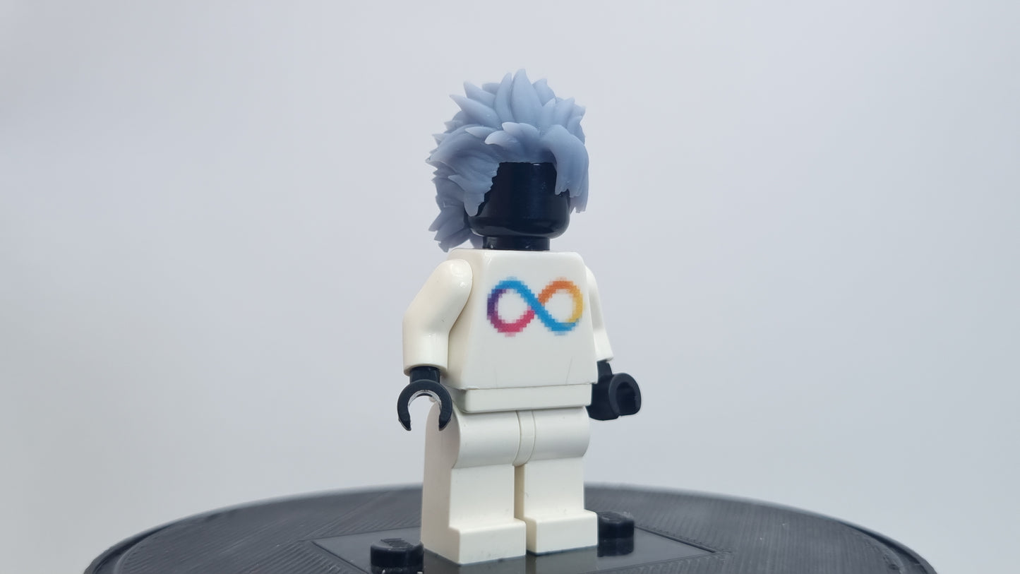 Building toy custom 3D printed soul fighter snow white hair!