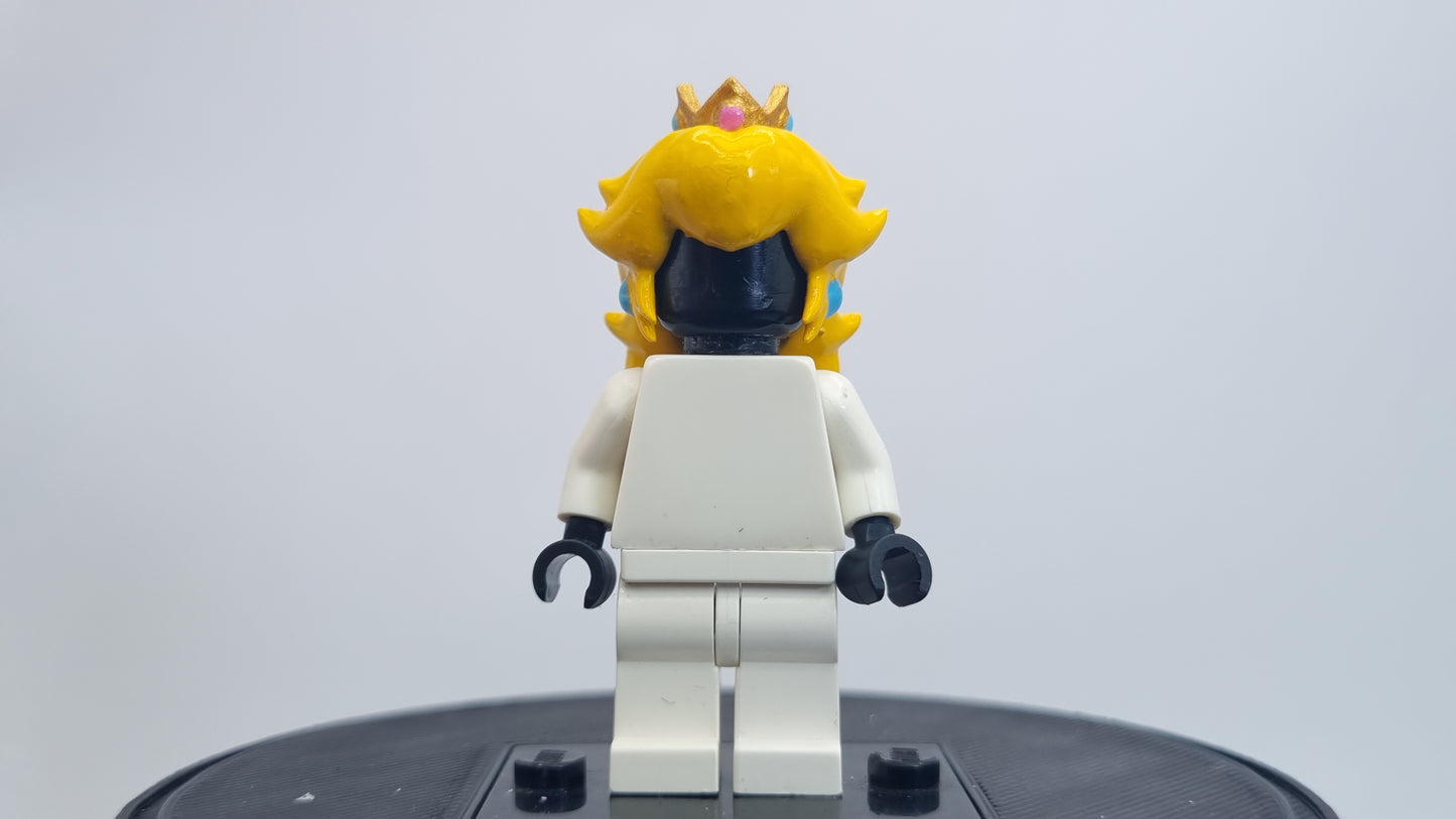 Building toy custom 3D printed painted princess hairpiece!