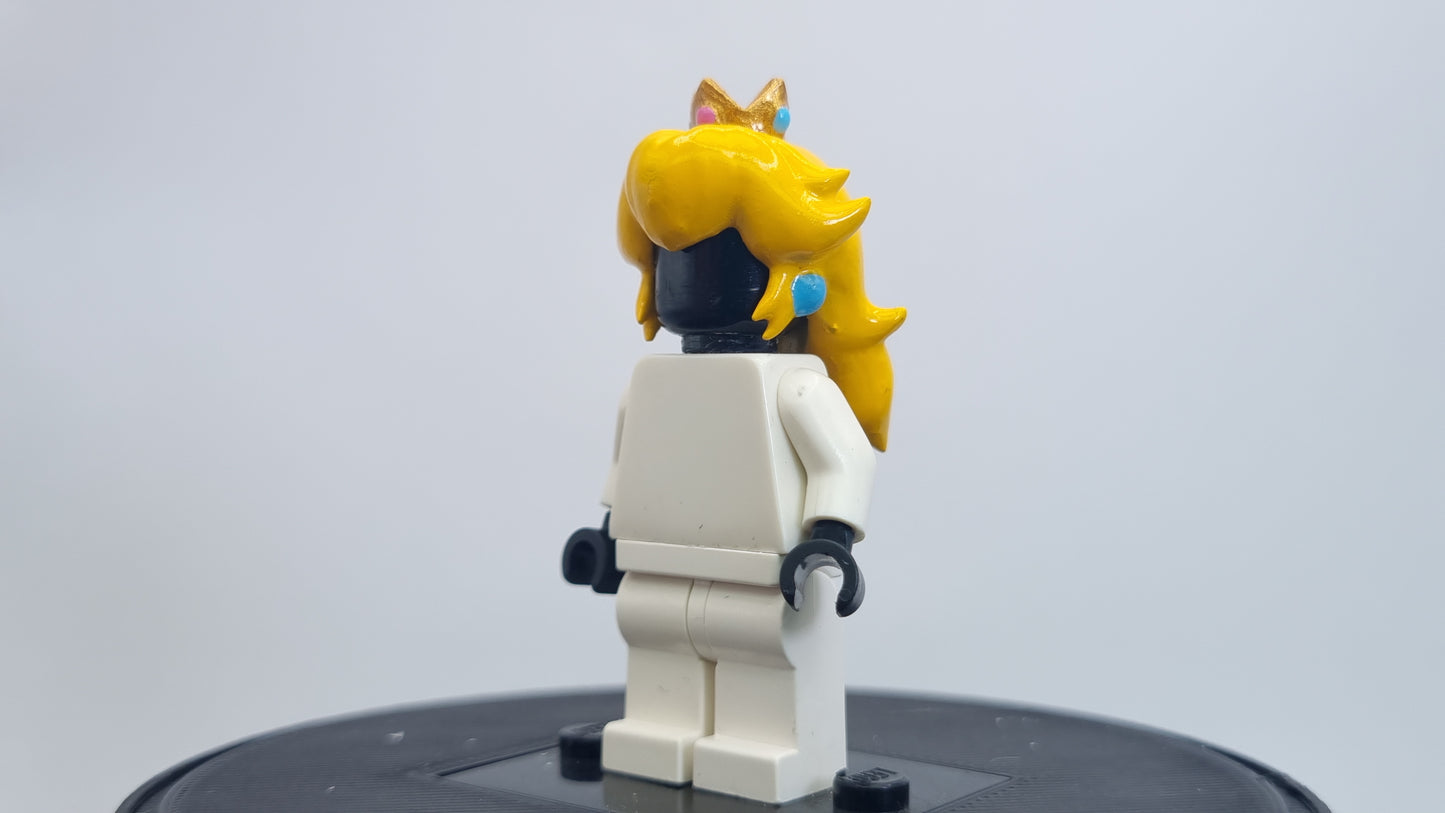 Building toy custom 3D printed painted princess hairpiece!
