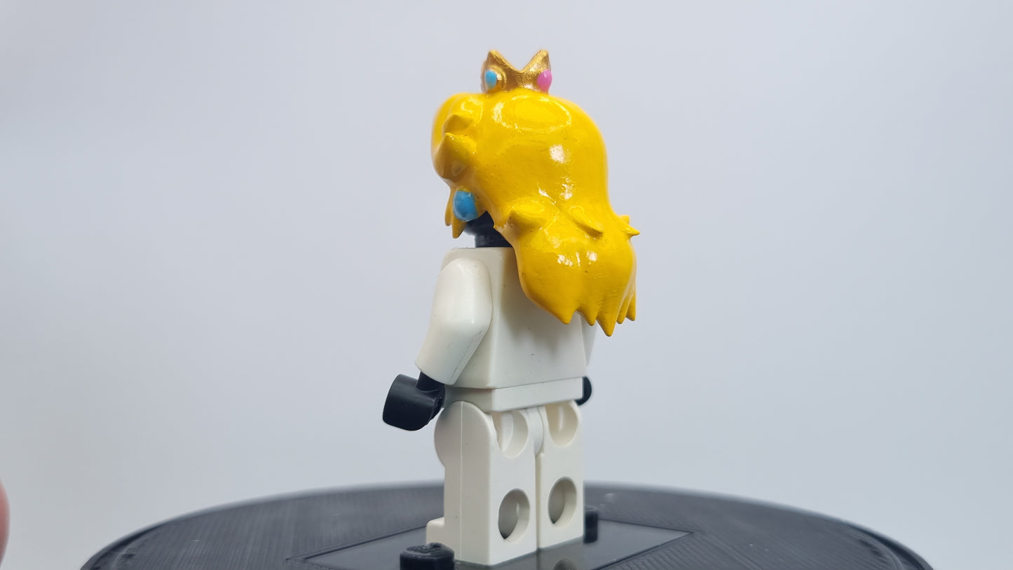 Building toy custom 3D printed painted princess hairpiece!