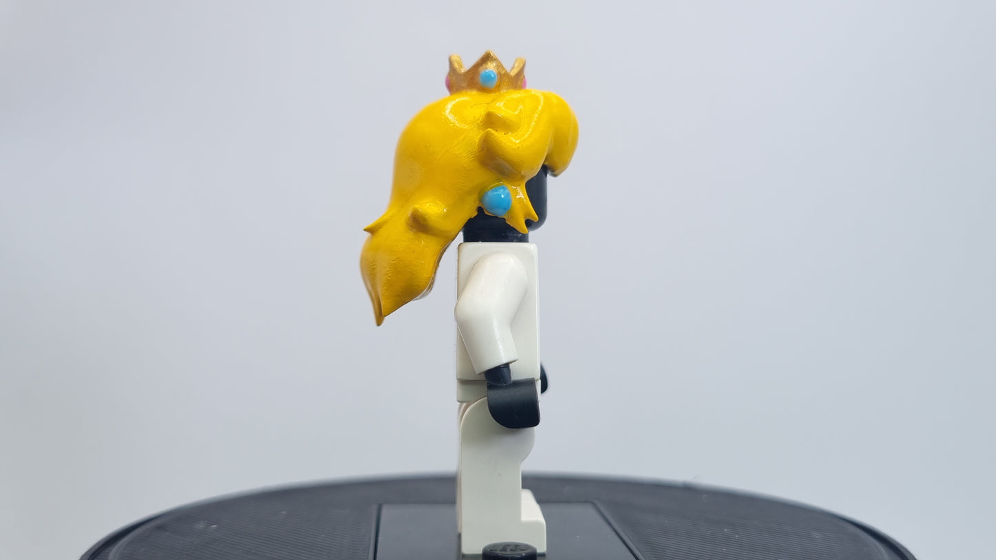 Building toy custom 3D printed painted princess hairpiece!