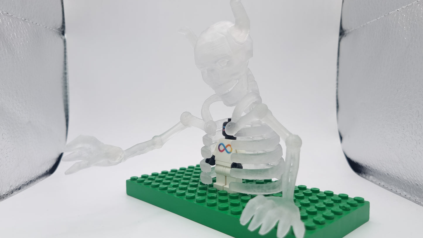Building toy custom 3D printed ninja full ribcage!