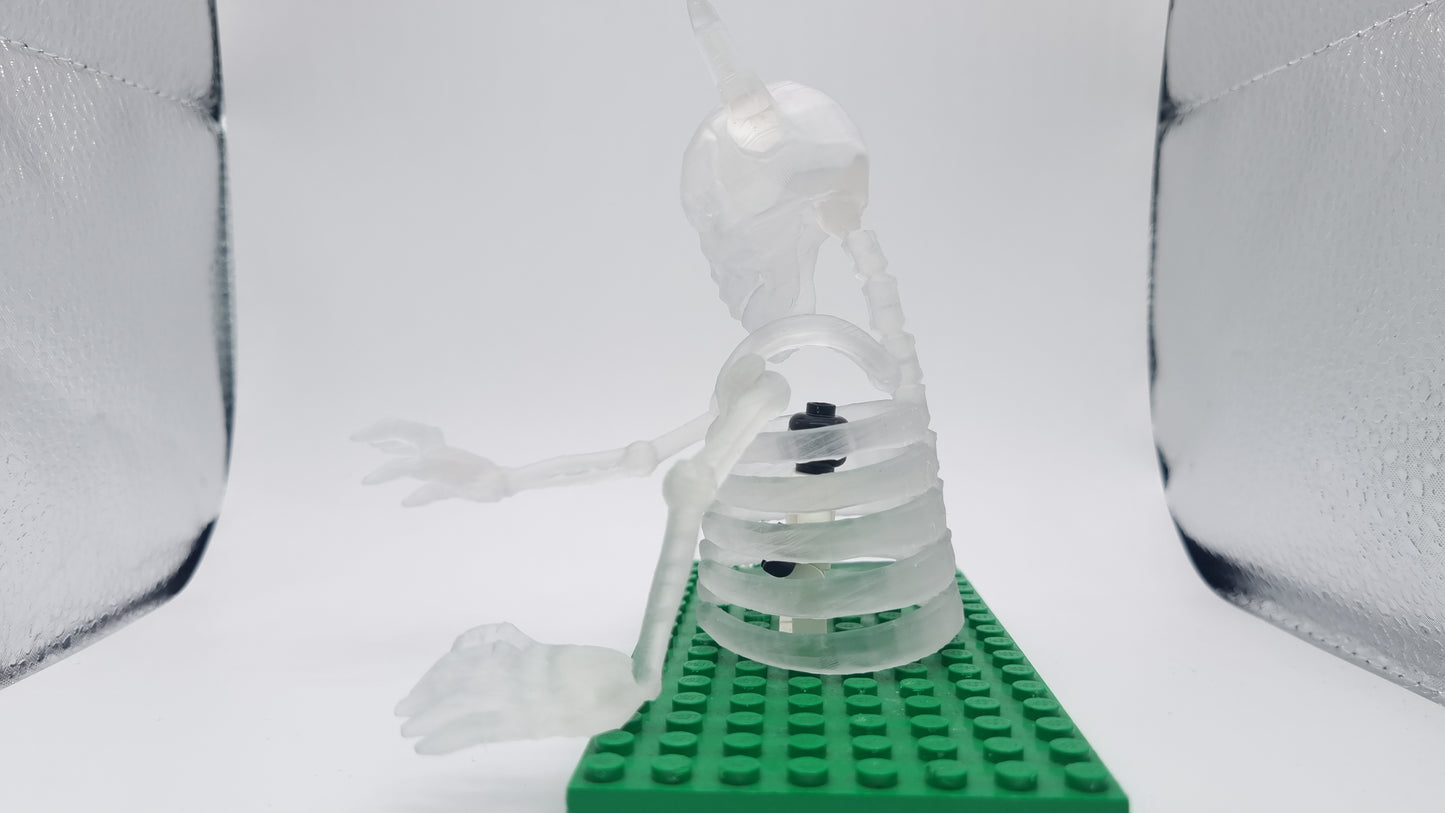 Building toy custom 3D printed ninja full ribcage!