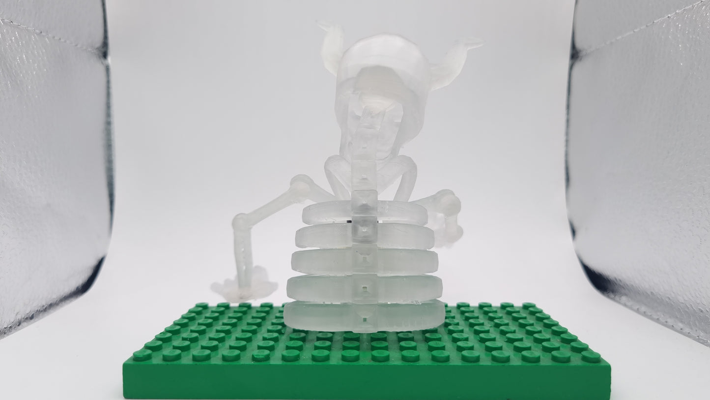 Building toy custom 3D printed ninja full ribcage!