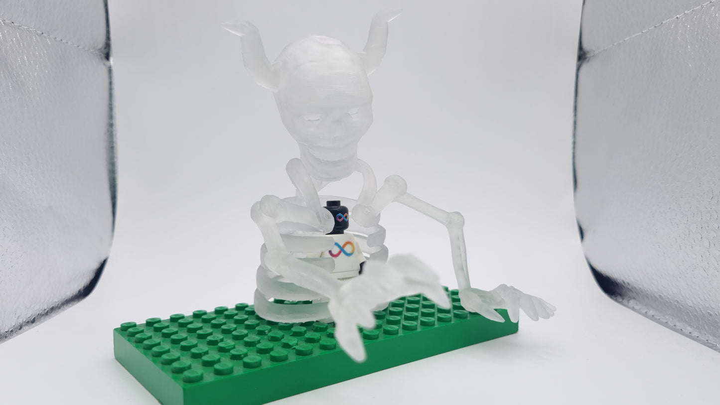 Building toy custom 3D printed ninja full ribcage!