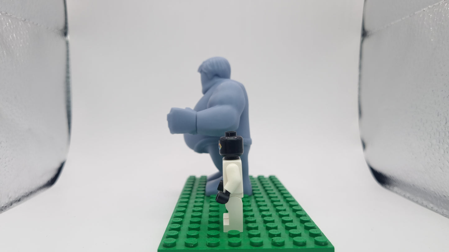 Building toy custom 3D printed mutated super villain who eats a lot!