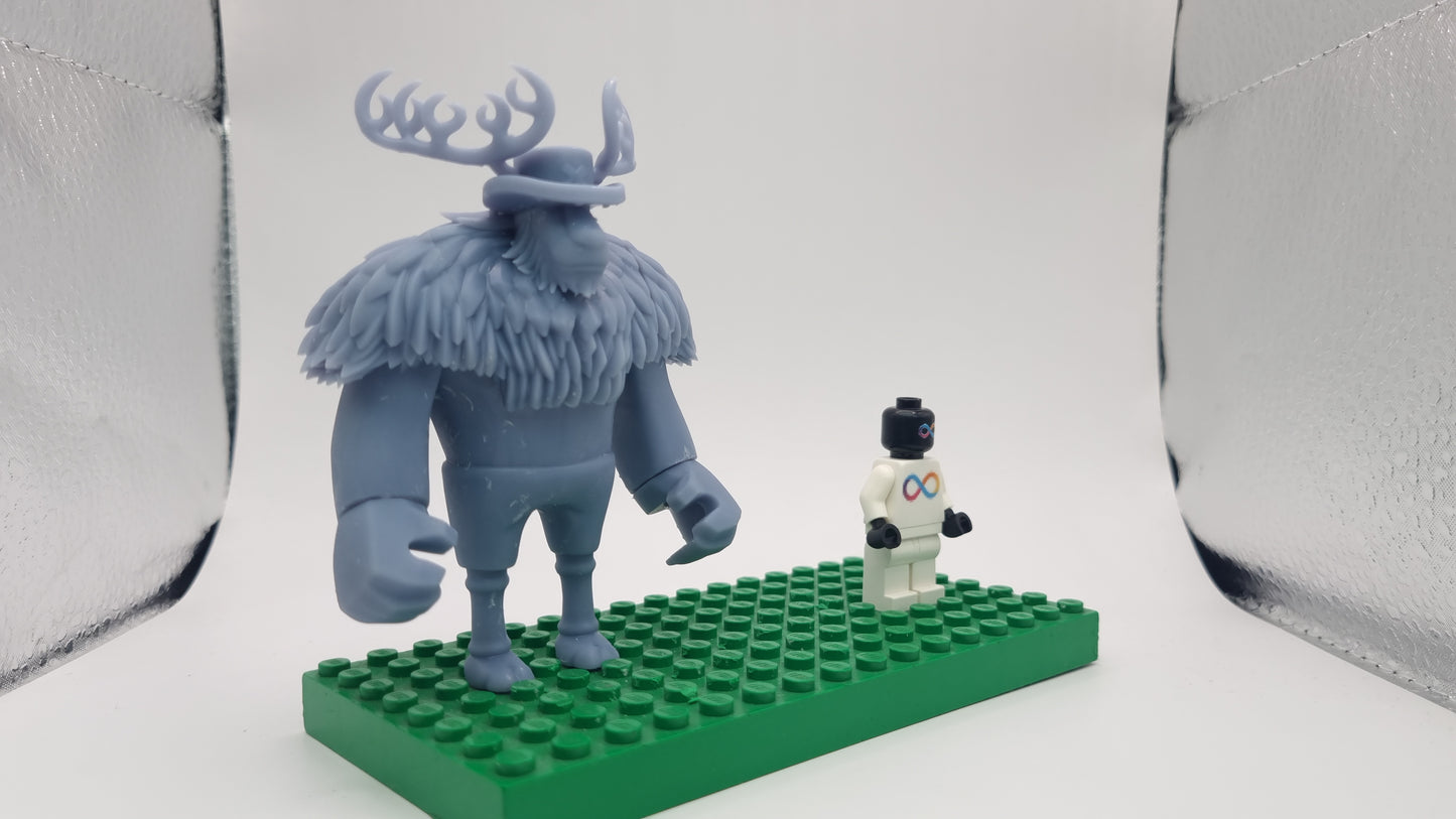 Building toy custom 3D printed pirate reindeer massive form!