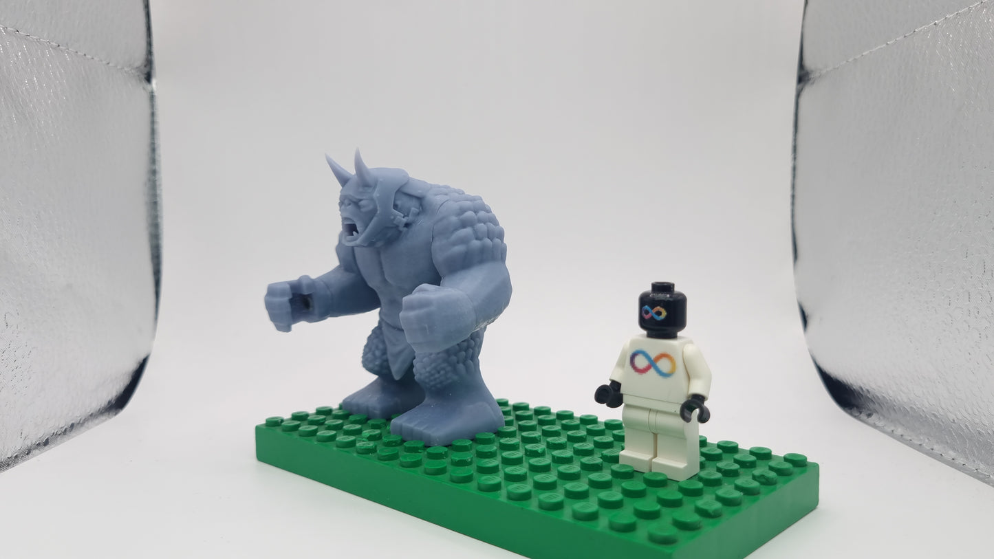 Building toy custom 3D printed ring lord troll bigfig!