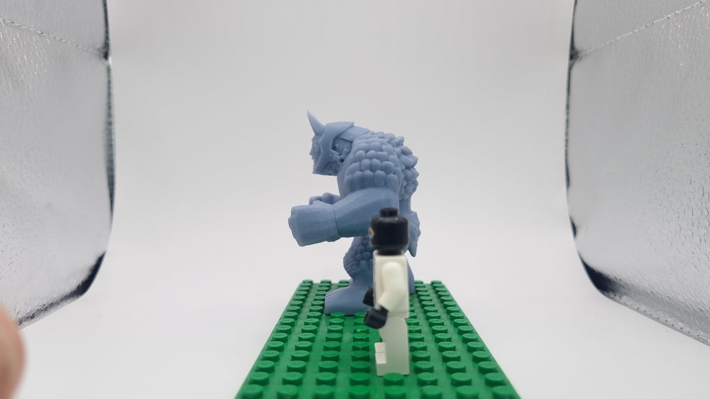 Building toy custom 3D printed ring lord troll bigfig!
