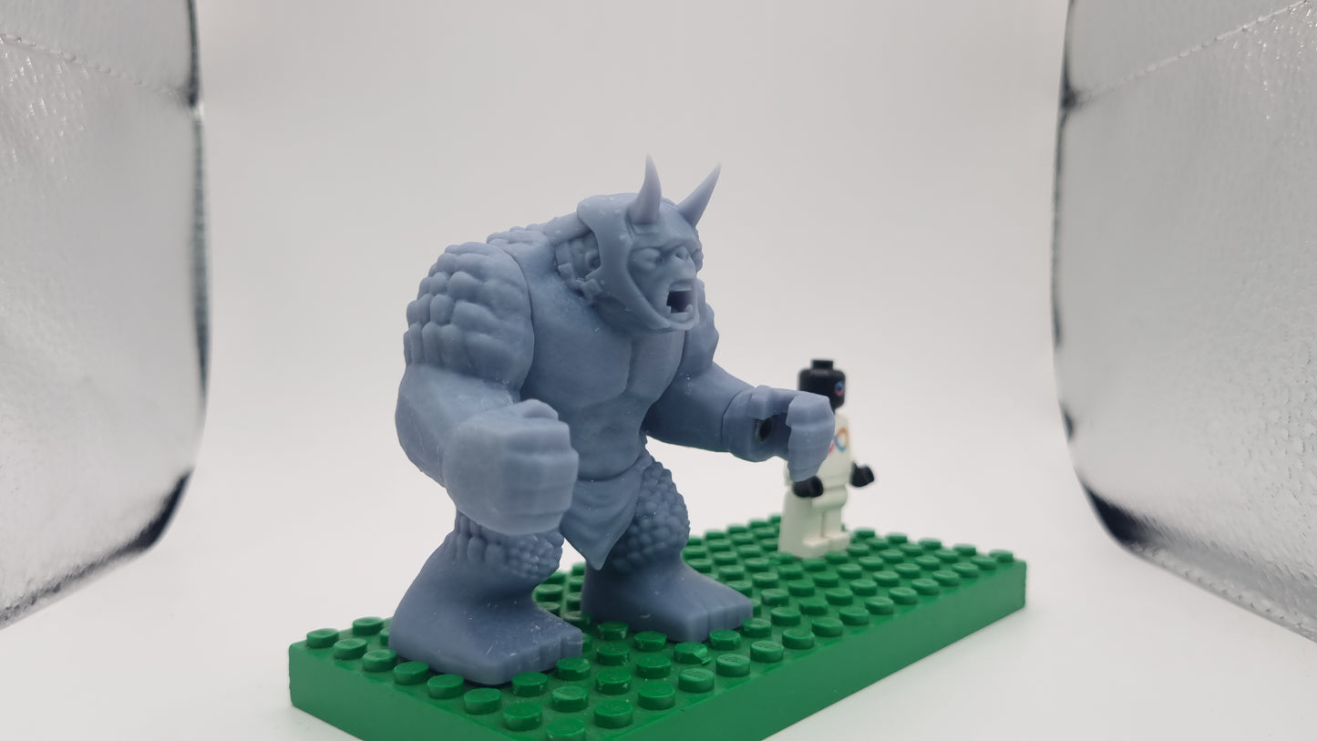 Building toy custom 3D printed ring lord troll bigfig!