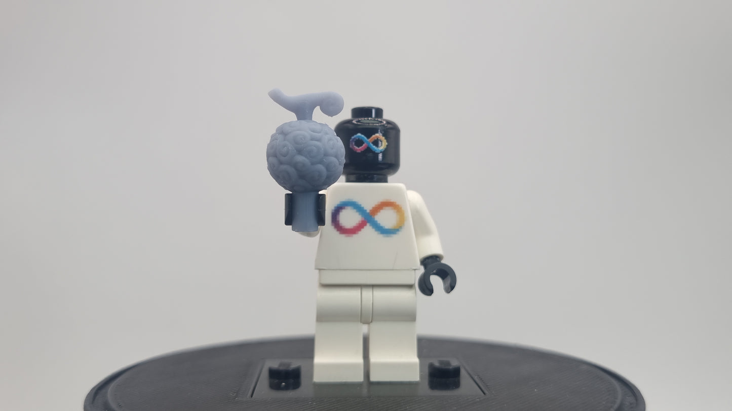 Building toy custom 3D printed pirate rubber fruit!