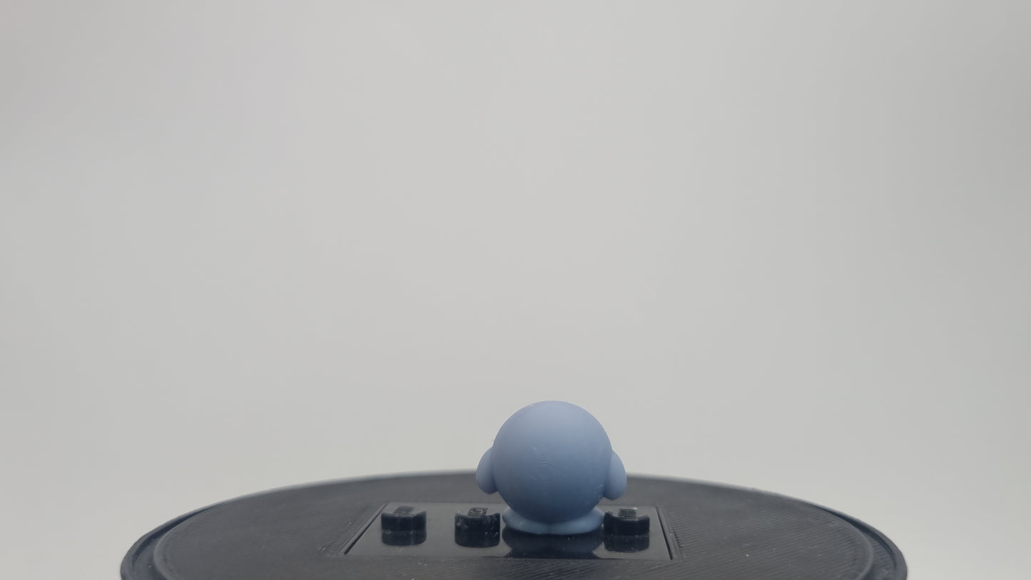 Building toy custom 3D printed tiny purple blob!