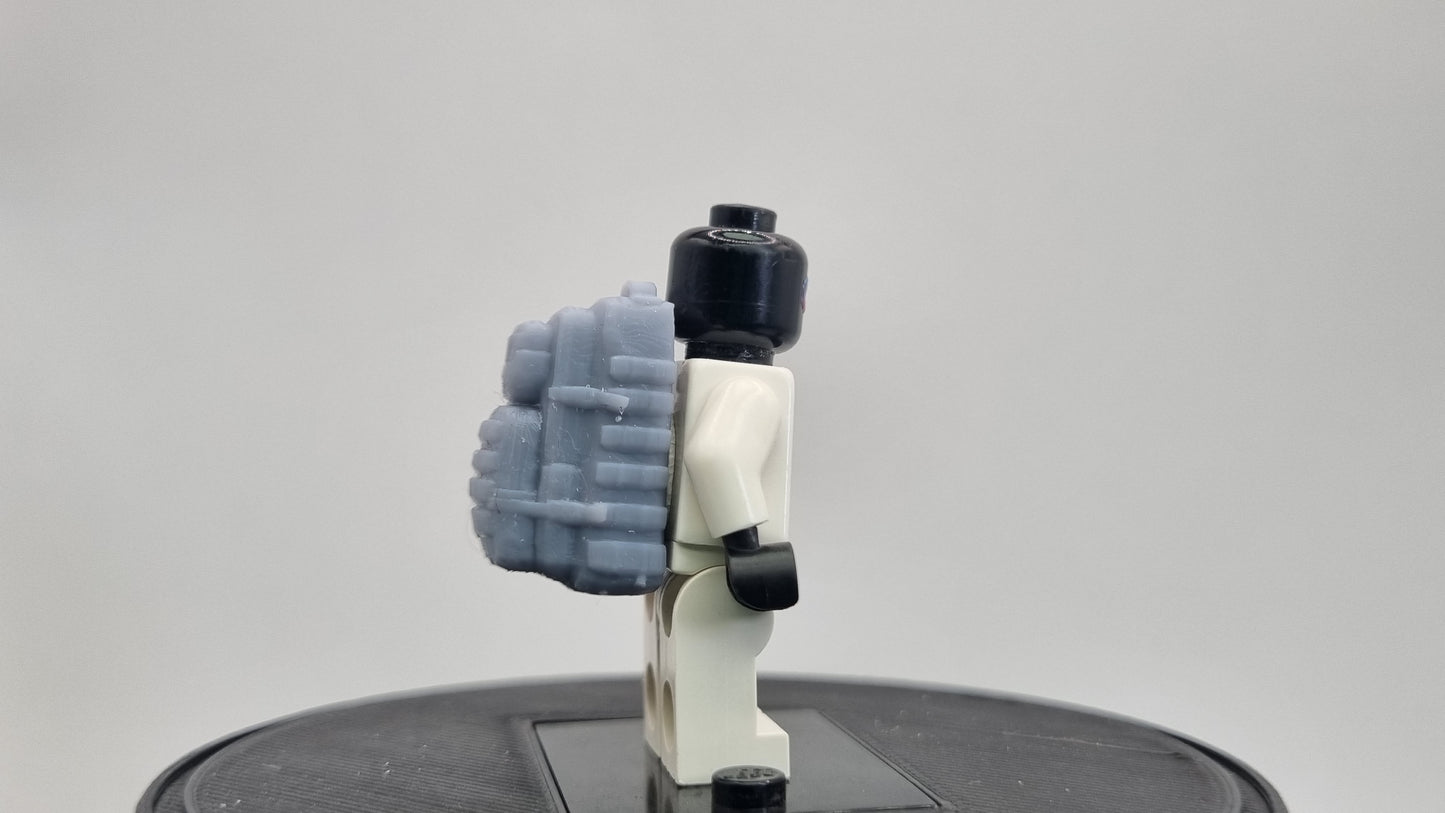 Building toy custom 3D printed big back pack!
