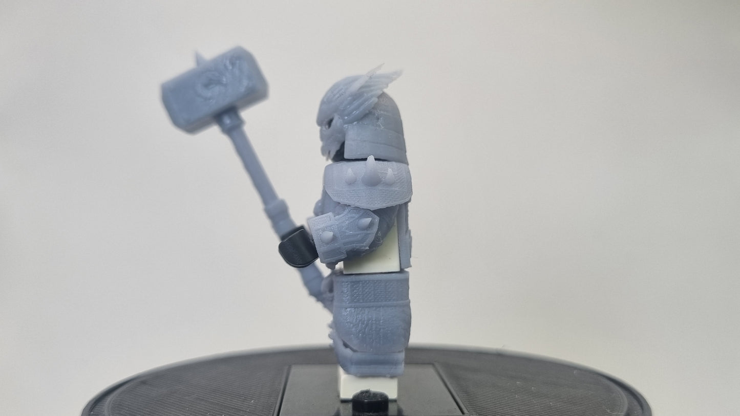 Building toy custom 3D printed kombat warrior final boss!