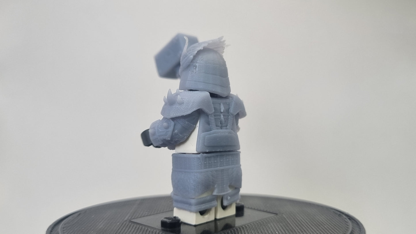 Building toy custom 3D printed kombat warrior final boss!