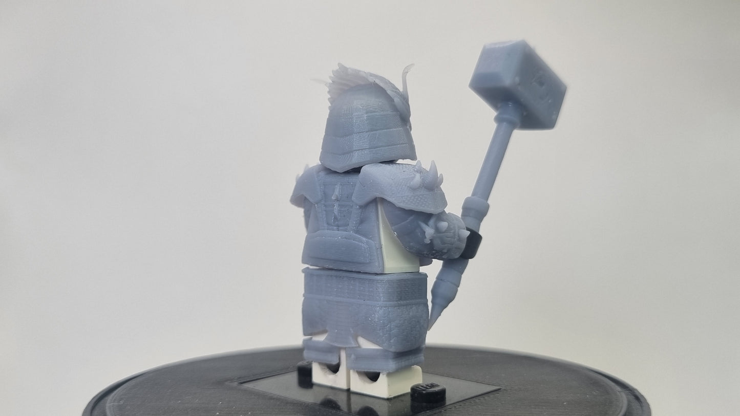 Building toy custom 3D printed kombat warrior final boss!