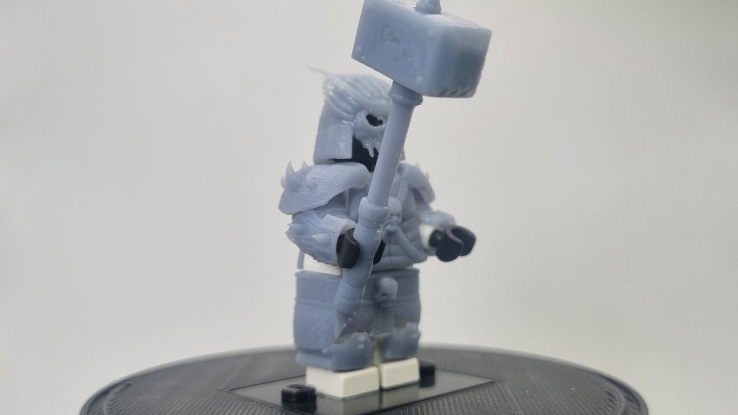 Building toy custom 3D printed kombat warrior final boss!
