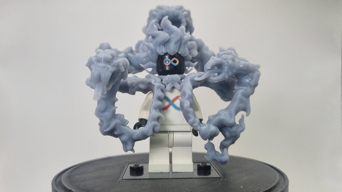 Building toy custom 3D printed pirate snake cloud!
