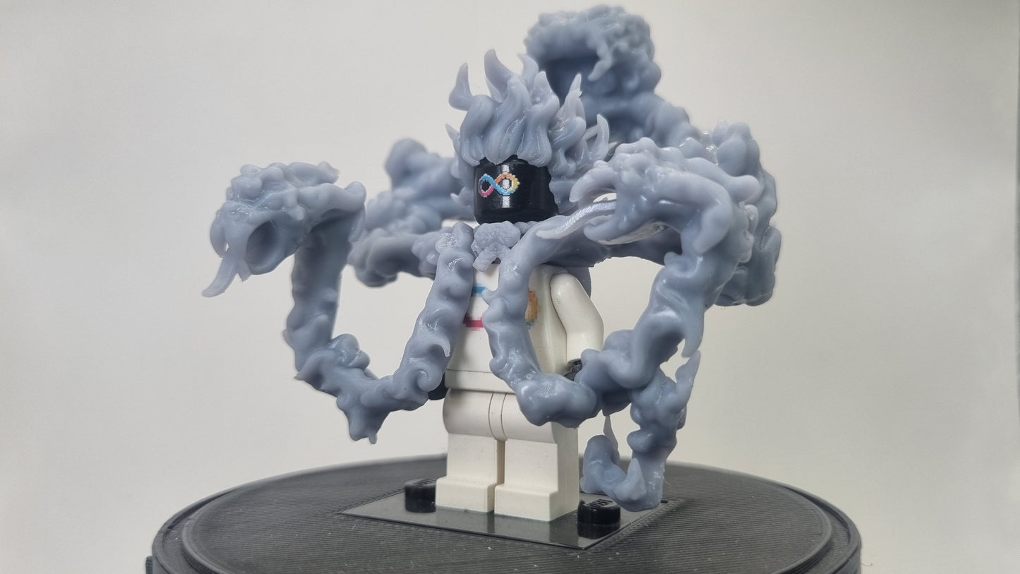 Building toy custom 3D printed pirate snake cloud!