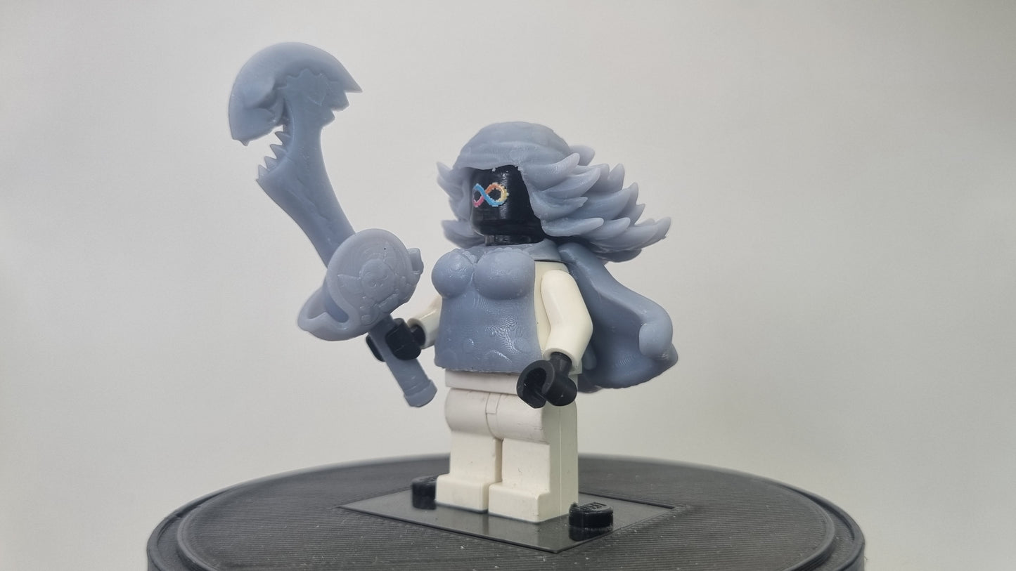 Building toy custom 3D printed mom pirate!
