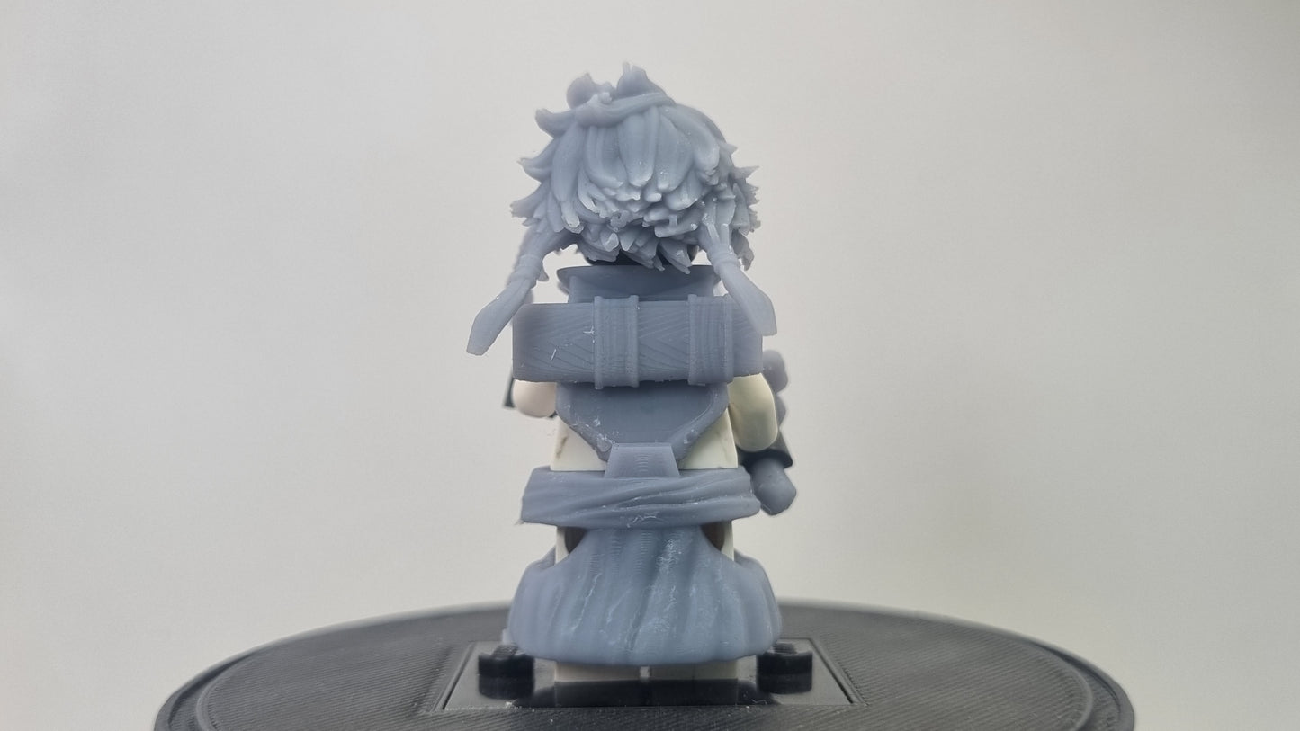 Building toy custom 3D printed female soul fighter masked one!