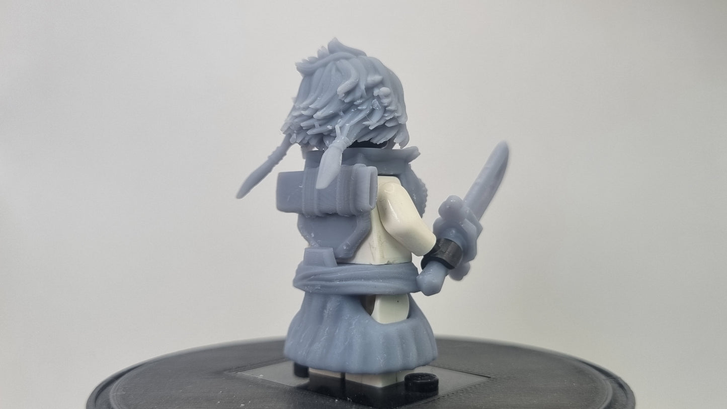 Building toy custom 3D printed female soul fighter masked one!