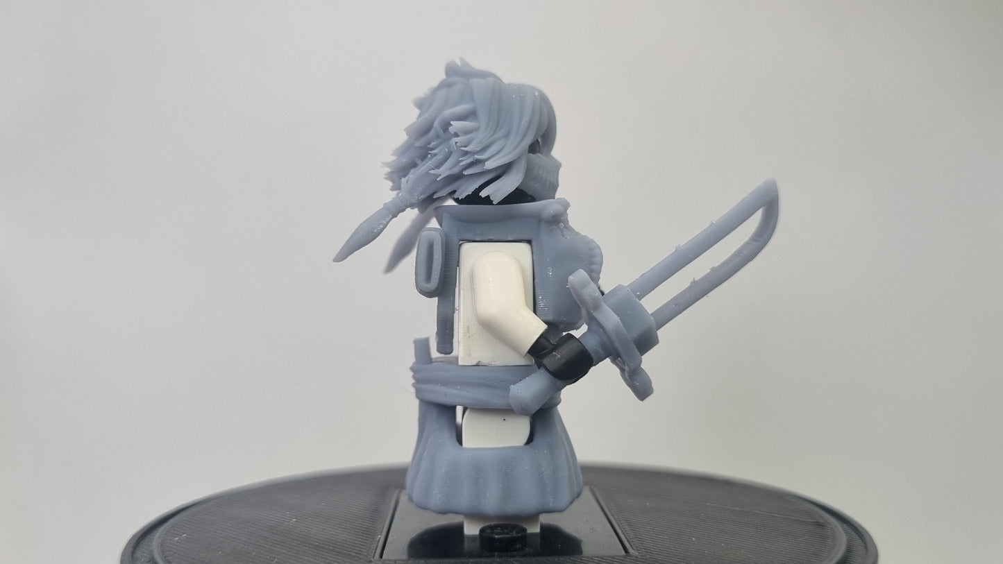Building toy custom 3D printed female soul fighter masked one!
