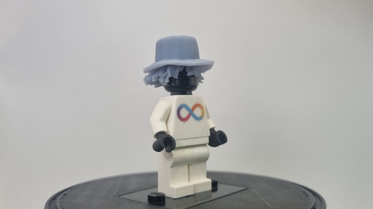 Building toy custom 3D printed soul fighter shop owner hat!