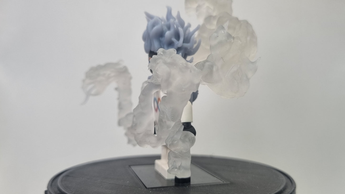 Building toy custom 3D printed pirate snake clear cloud!