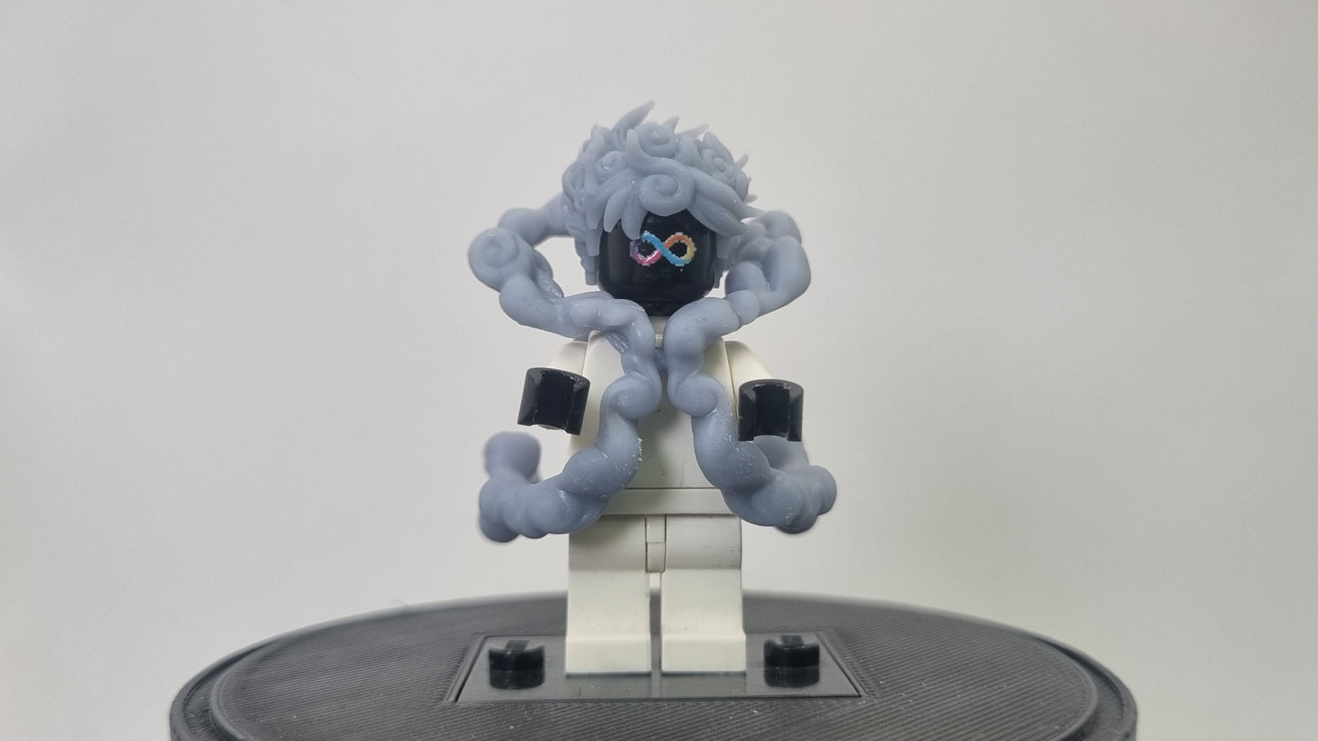 Building toy custom 3D printed pirate final cloud form!