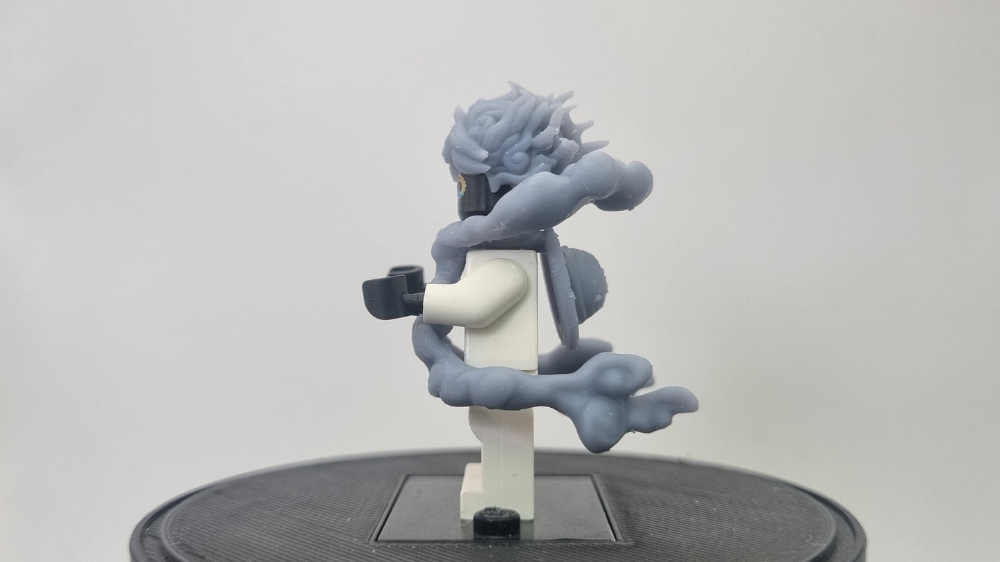 Building toy custom 3D printed pirate final cloud form!