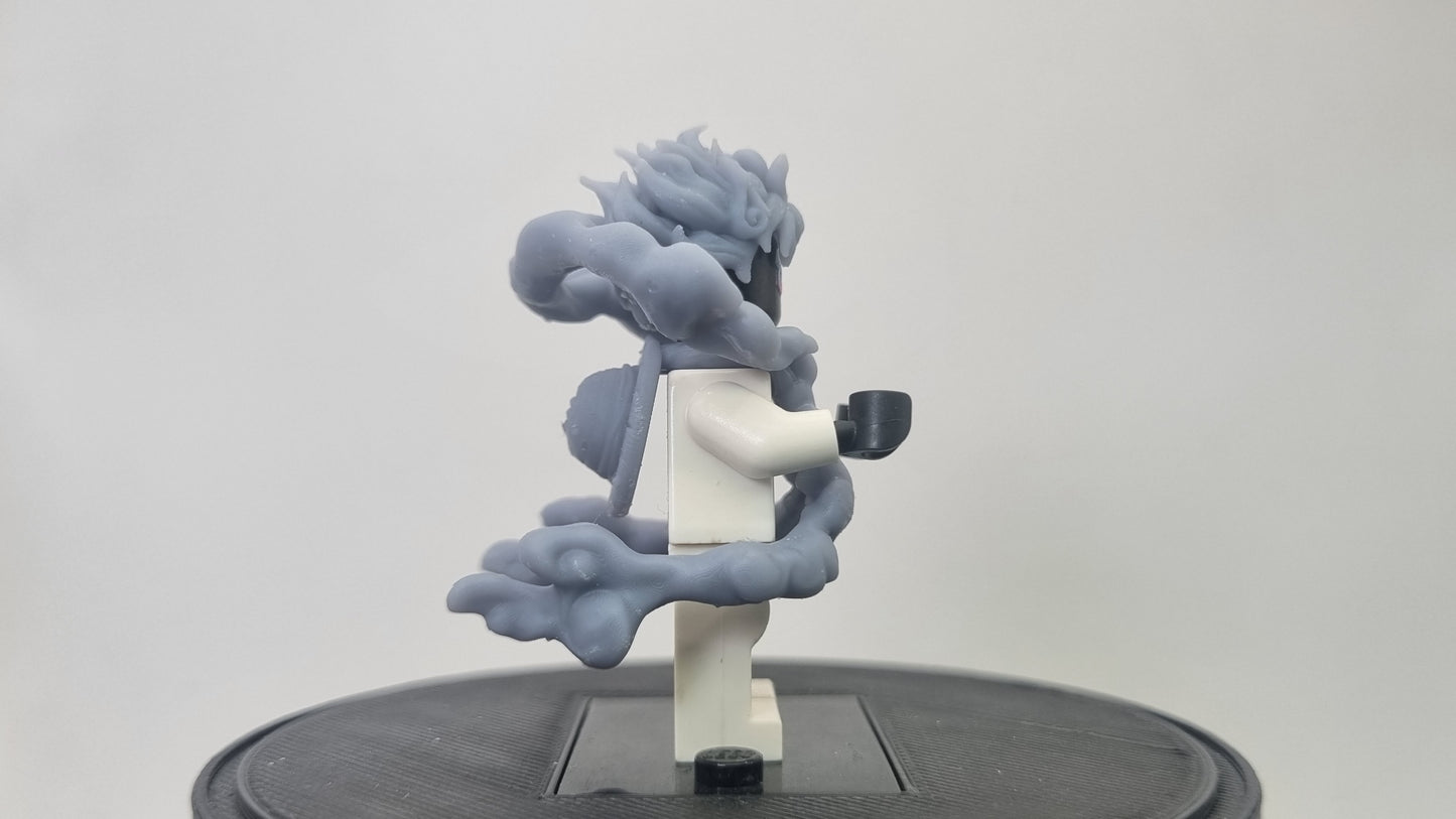 Building toy custom 3D printed pirate final cloud form!