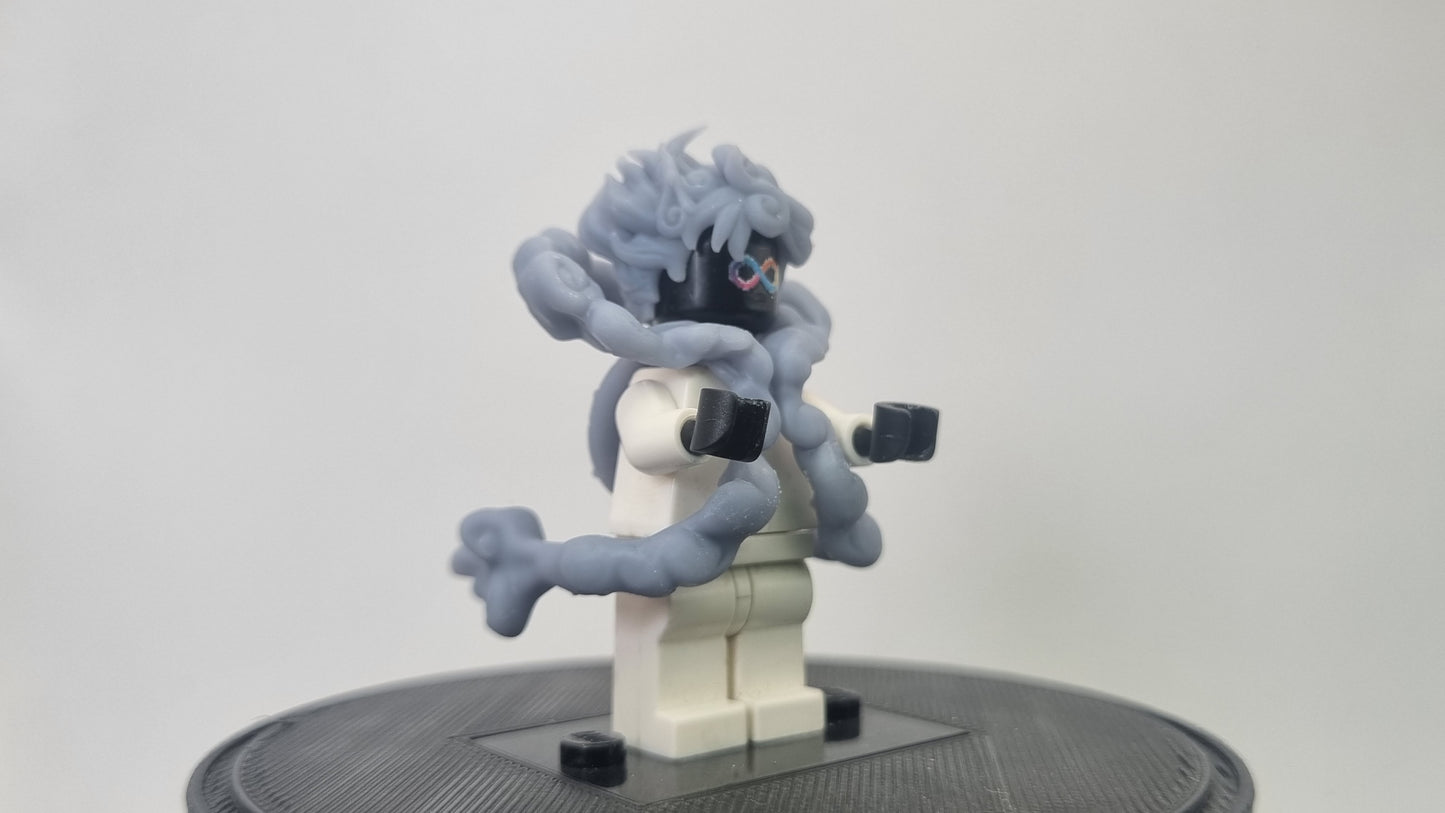Building toy custom 3D printed pirate final cloud form!