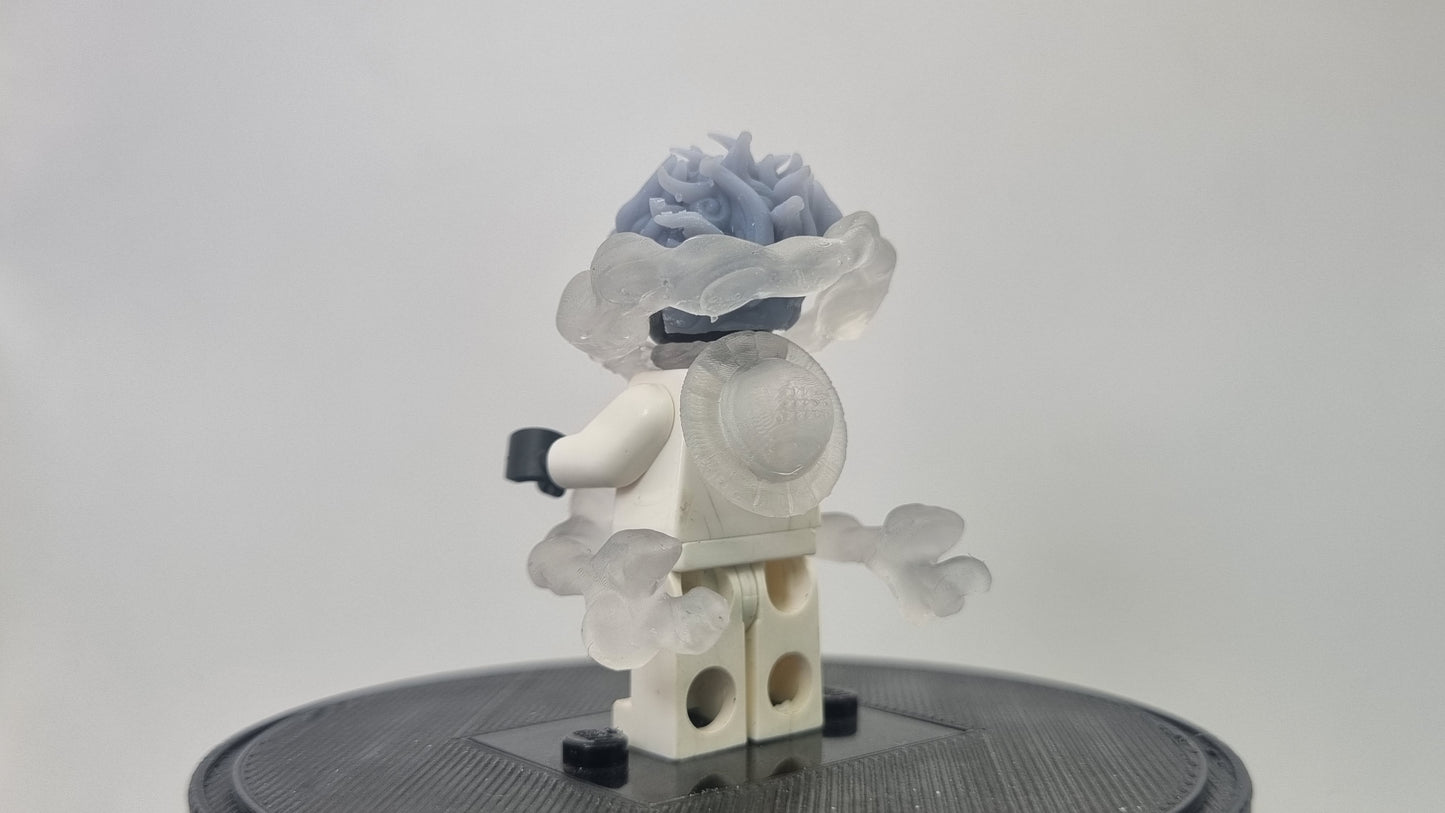 Building toy custom 3D printed pirate final clear cloud form!