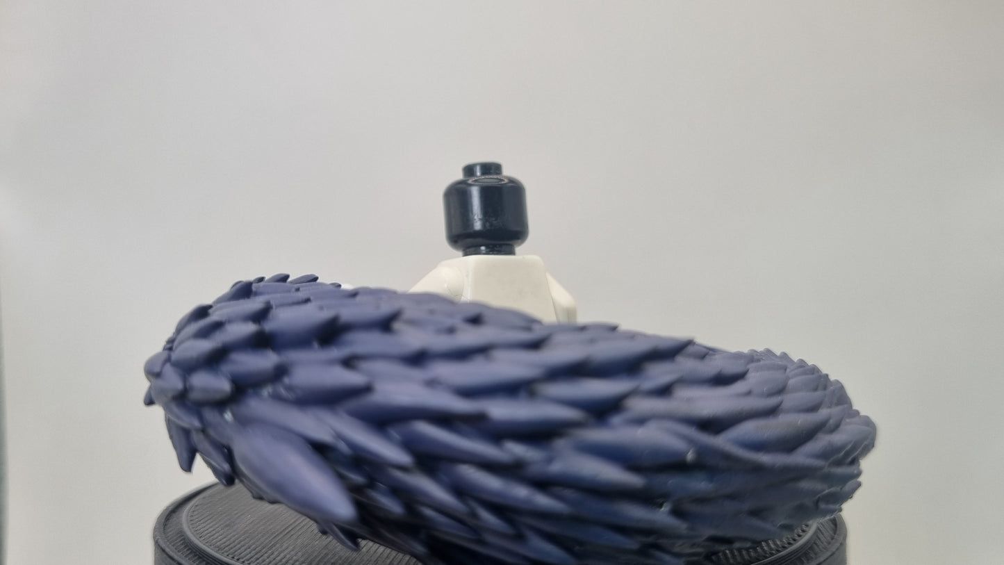 Building toy custom 3D printed ninja painted fish sword!