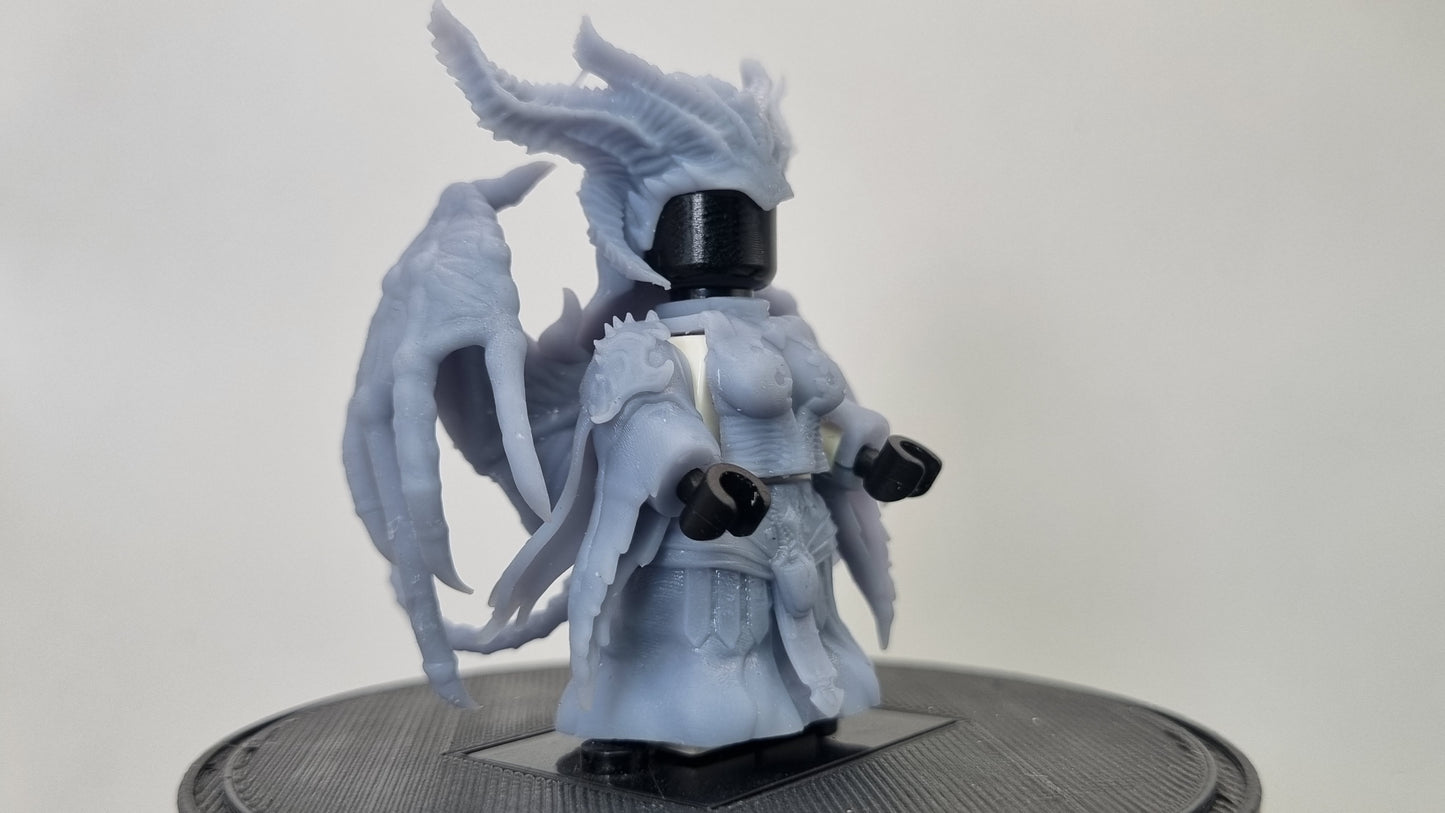 Building toy custom 3D printed evil female devil!