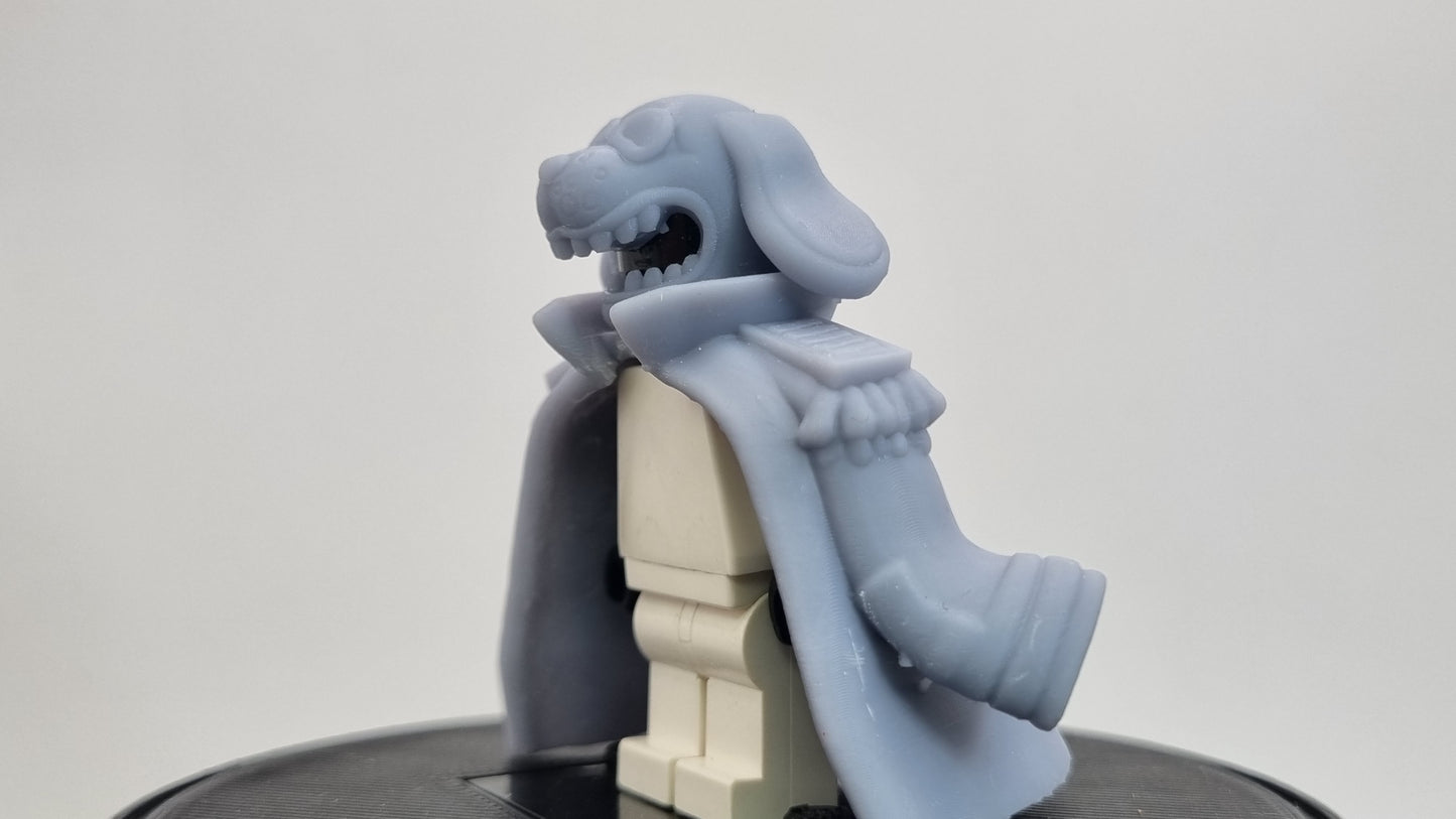 Building toy custom 3D printed pirate marine with dog head piece!