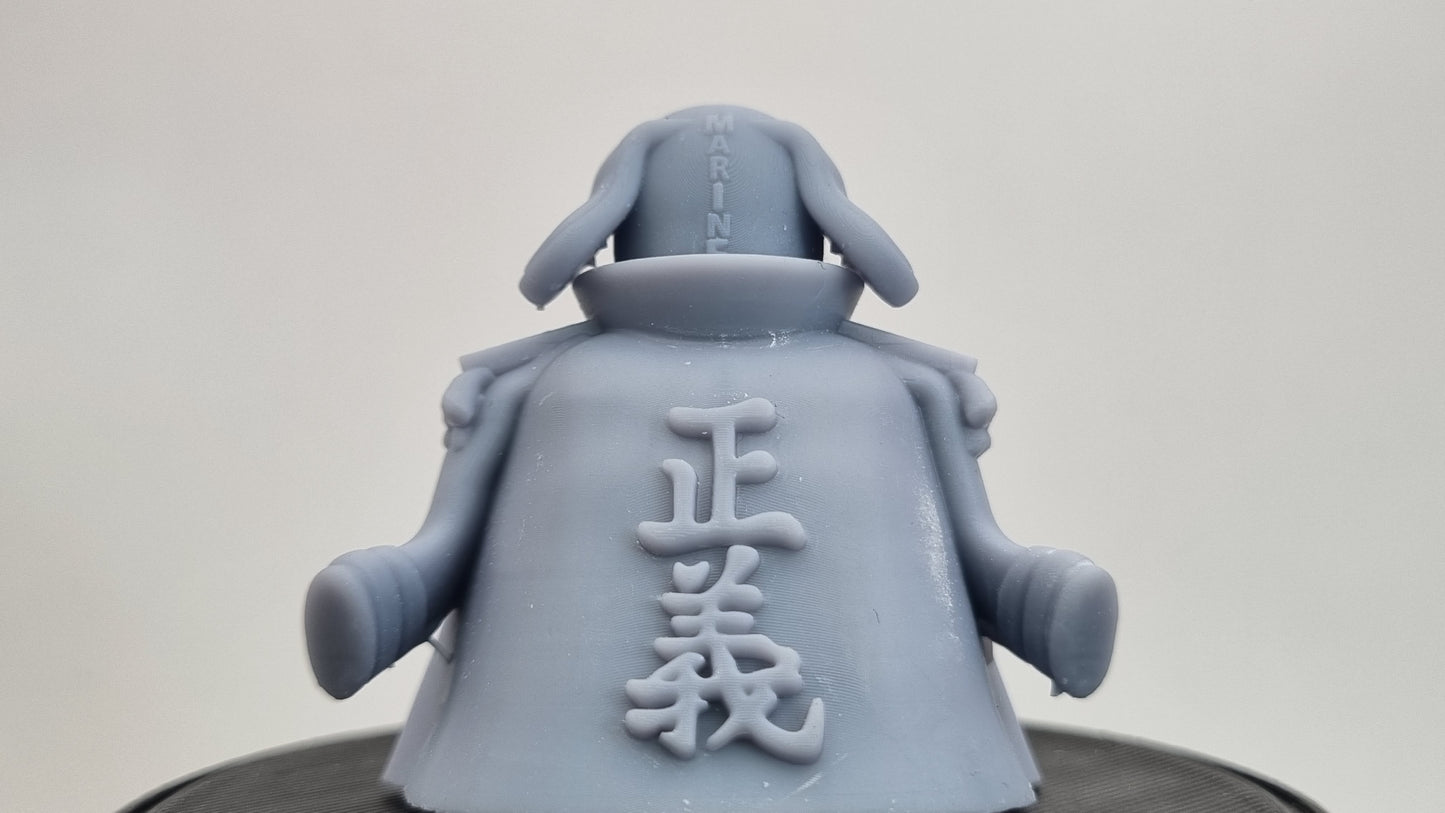 Building toy custom 3D printed pirate marine with dog head piece!