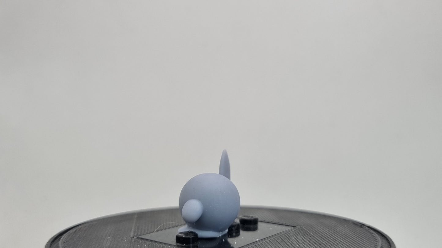 Building toy custom 3D printed purple blob with knife!