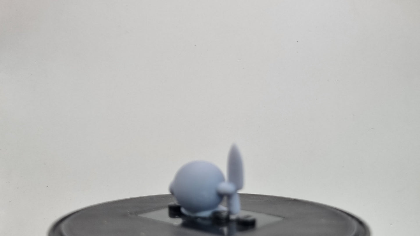 Building toy custom 3D printed purple blob with knife!